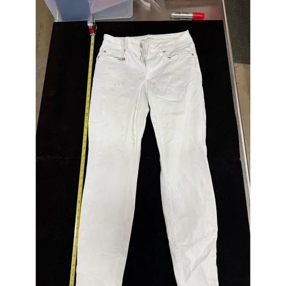 Gap 1969 Curvy True Skinny Jeans Womens 28R White Denim Pants 28 Regular - Picture 1 of 6